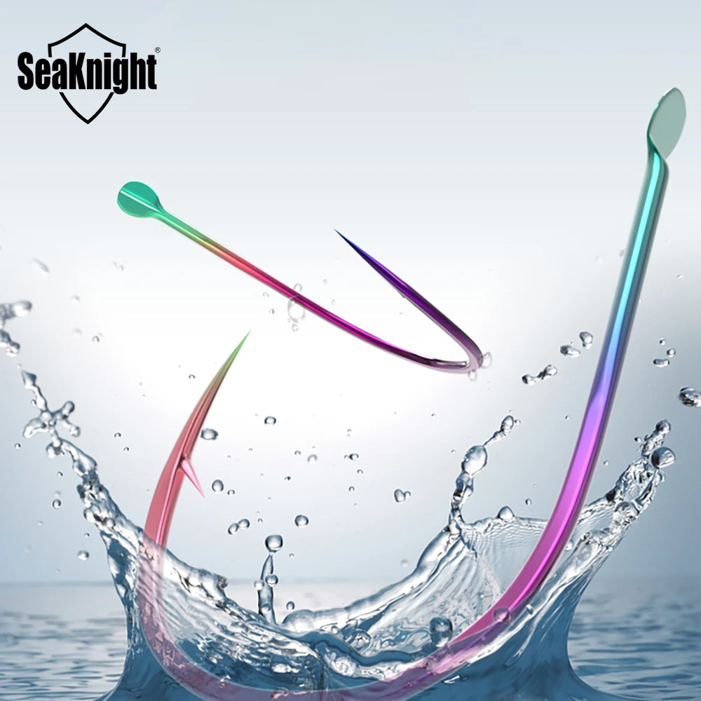 

2023 Seaknight Hot Plating Hook High Carbon Steel Hook Sharp Durable Barbed hook Rock Fishing Equipment Gear Tackle Accessories