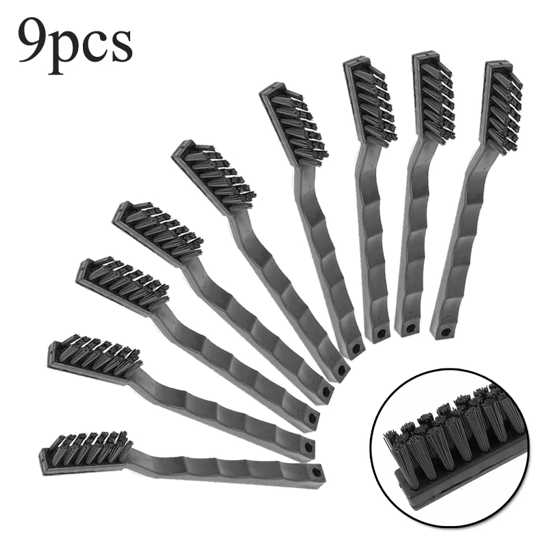 

Durable Industrial New Practical Cleaning Brush Accessories 9pcs Anti Static Black Components Conductive Ground