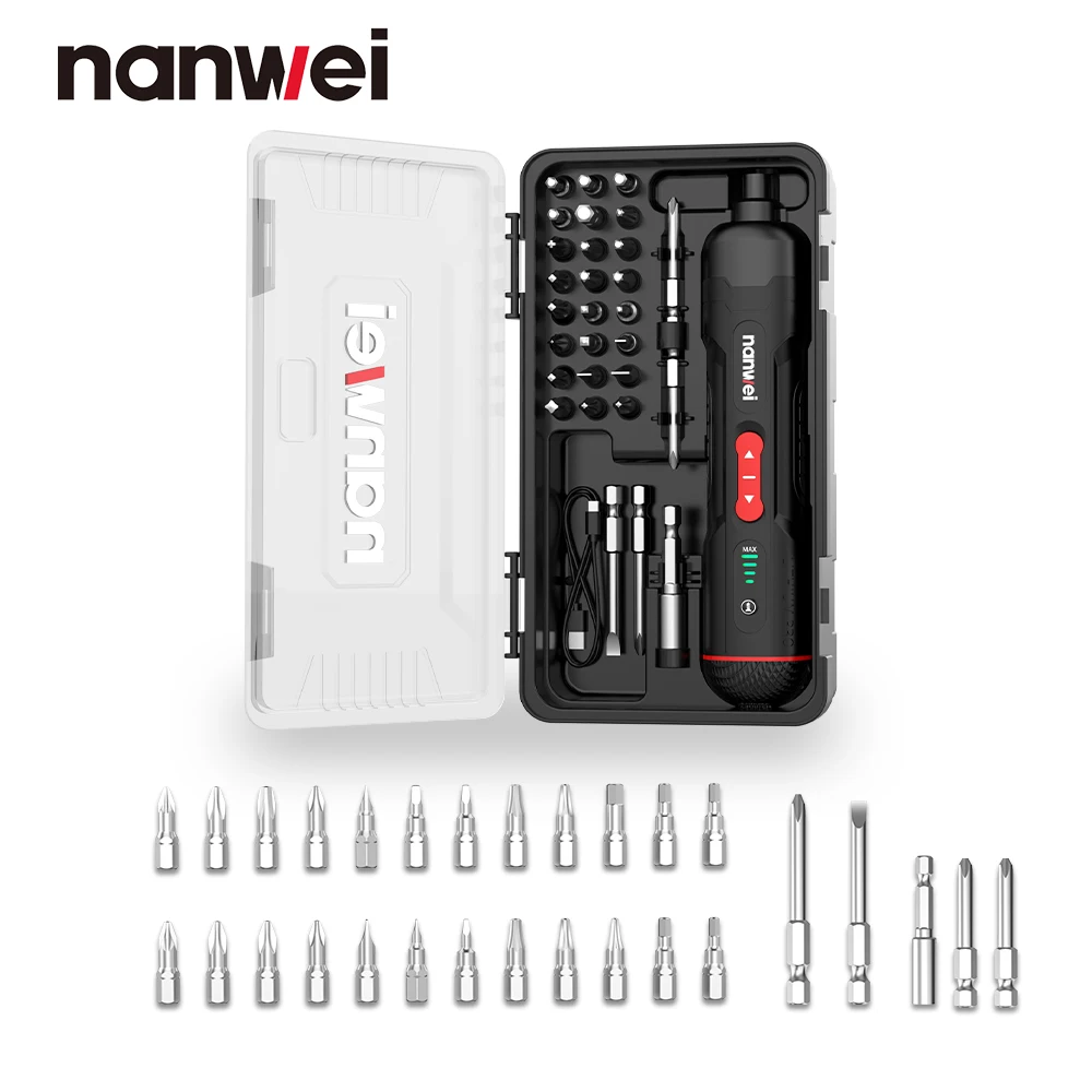 Электрическая отвертка Nanwei небольшая перезаряжаемая электрическая бытовая