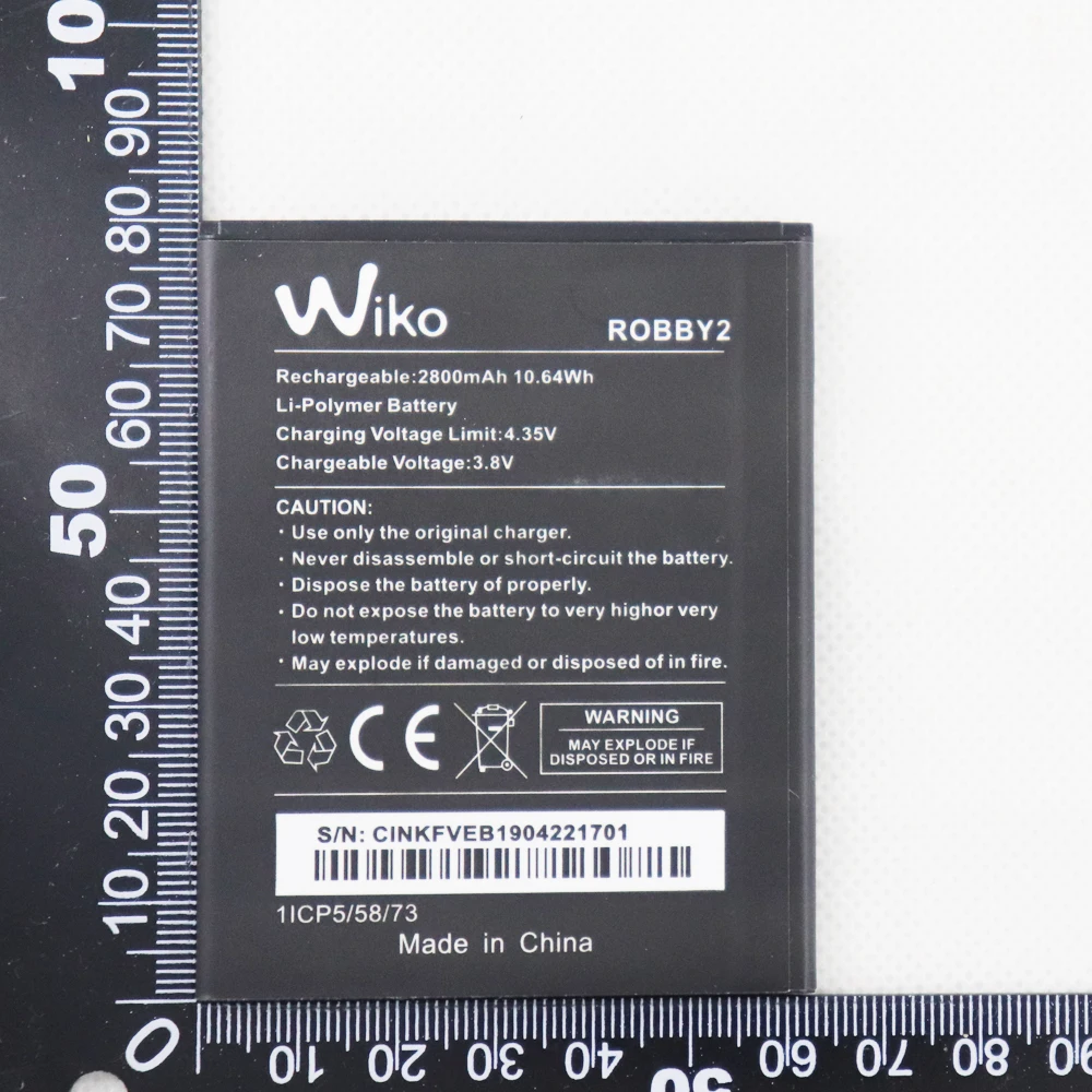 3 8 V 2500mAh Сменный аккумулятор Robby для Wiko ROBBY |