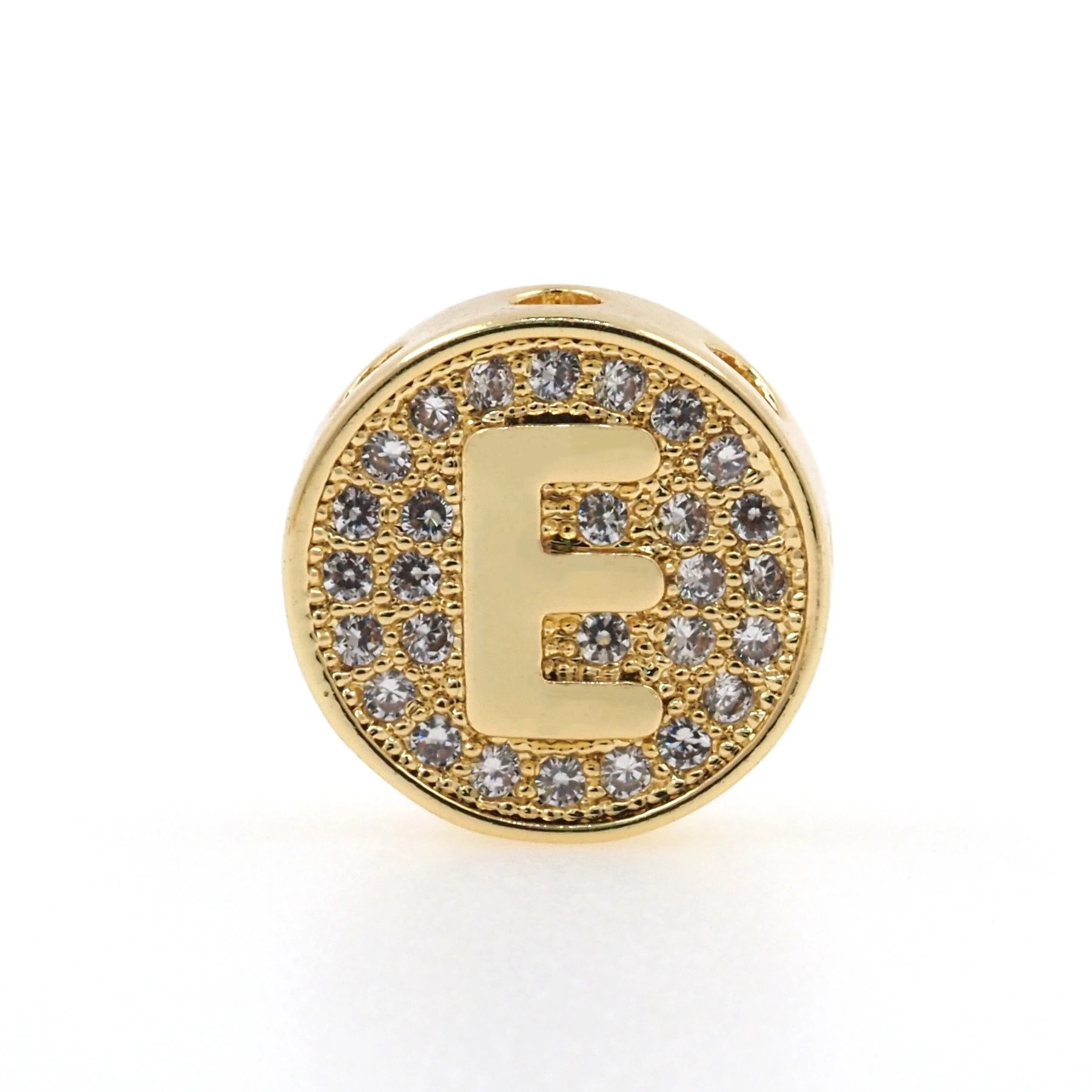 

2PCS New Gold Color Letter Beads Fashion A-Z 26 Alphabets CZ Name Initials DIY Jewelry Making For Bracelet Necklace Accessories