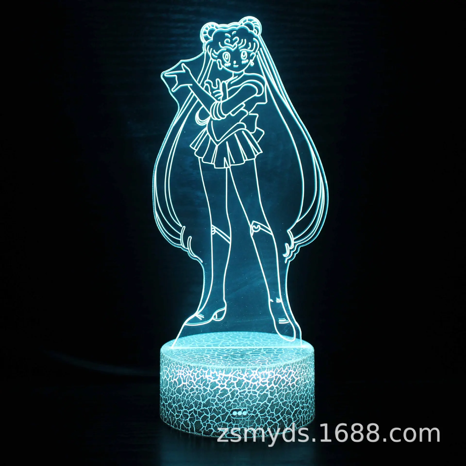 

Cartoon Sailor Moon Night Light 7/16 Color Touch LED Desk Lamp Bedroom Lighting Ornament Children's Toy Birthday Gift