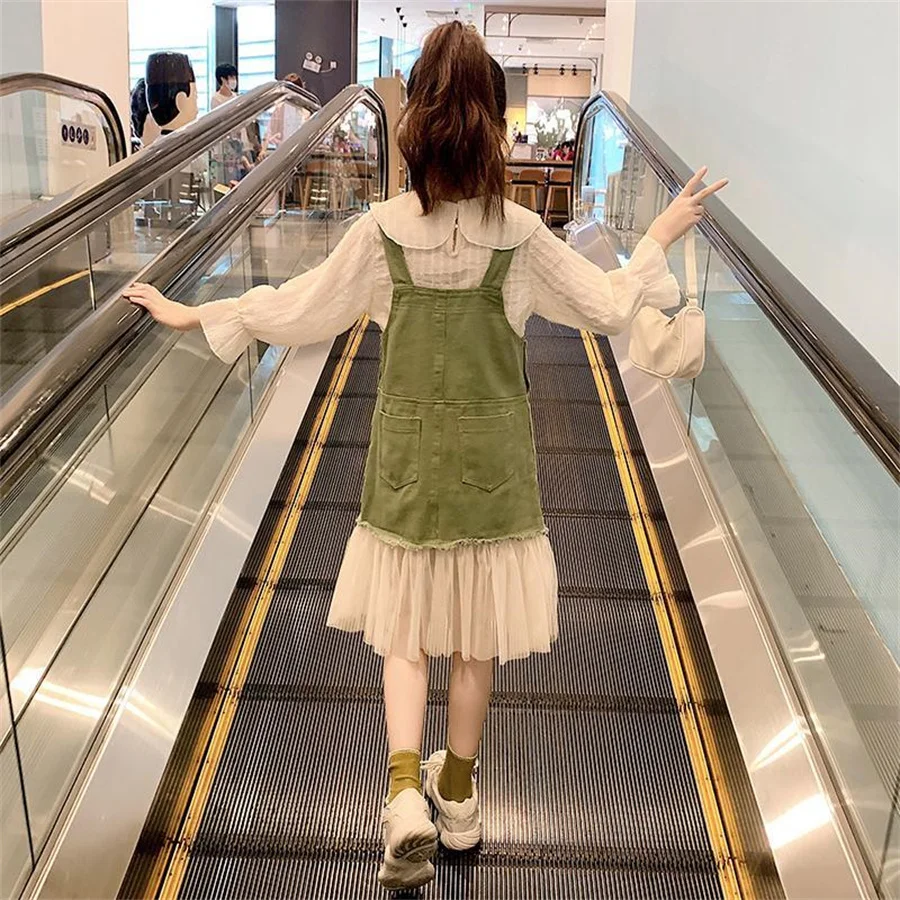 

Big Girl Clothes 2ps set Clothes For Girls Blouse + Dress Kids Girls Clothes Spring Autumn Children Clothes