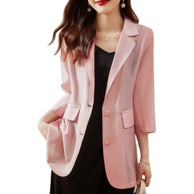 Blazer for Women Chic New Outerwear Casual Slim Korean Women's Jacket Female Suit 2023 Spring Summer Fashion Elegant Coat