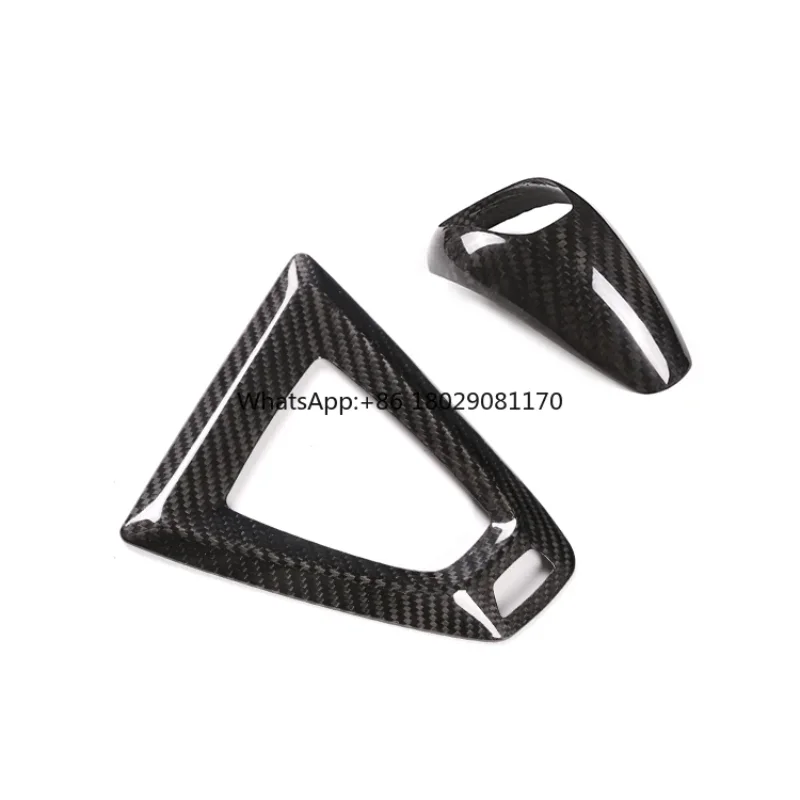 Cubierta Interior fibra carbono Real para BMW accesorios palanca rozrządu панель embellecedor tapa 2 детали F