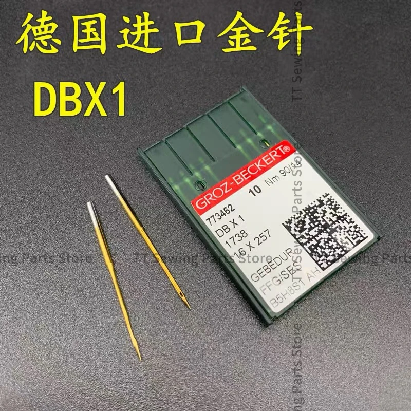 100 шт. DBX1 DB*1 термостойкие иглы немецкие Groz-Beckert с золотым титановым покрытием