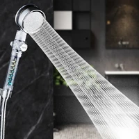 2022 360 degrees rotating turbocharged shower head with small fan high pressure hand held spray nozzle bathroom accessories