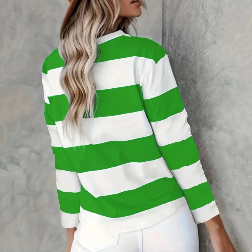 Супермягкие женские топы полосатые пуловеры с цветными блоками повседневная