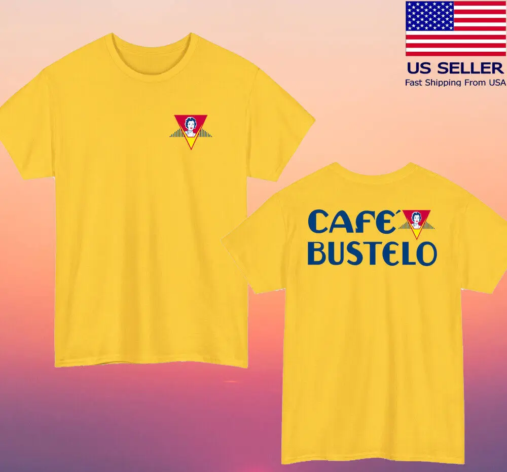 Желтая футболка Cafe Bustelo размер S-5XL
