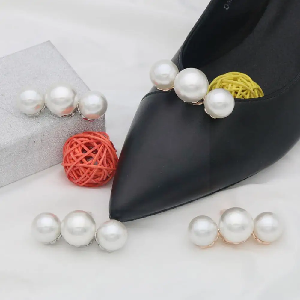 

1pc Pearl Rhinestone Leaf High Heel Clip Bridal Wedding Shiny Heels High Elegant Accessories Glamour Decoration DIY Buckle Q3M6