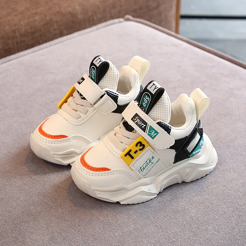 

Boys Girls Fashion Sneakers Little Kids Leather Trainers Comfortable Toddler Sport Running Shoes Child Flats Casual Shoes