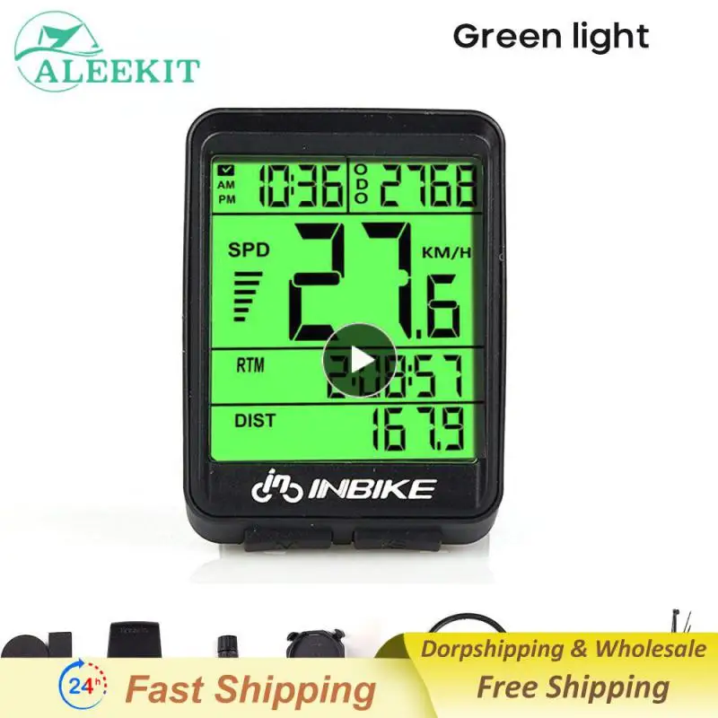 

INBIKE Waterproof Bicycle Riding Odometer Speed Detector Life Lifestyle Sports Outdoors LED Screen Measurable Watch IC321