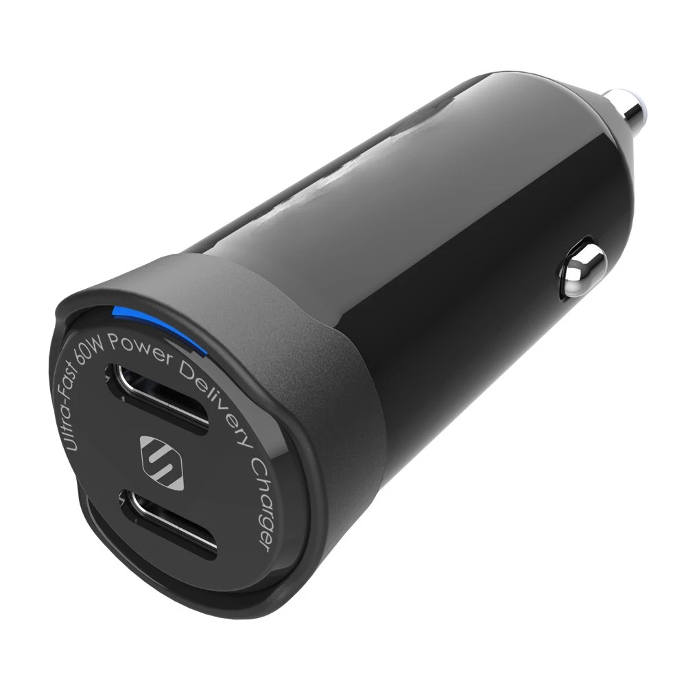 

PowerVolt 60W Certified Dual USB-C Fast Car Charger Power Delivery 3.0 car accessories Free Shipping