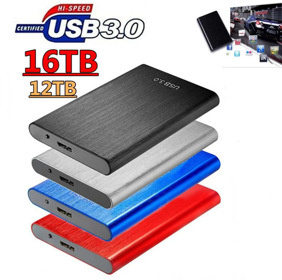 

Портативный внешний жесткий диск 10 ТБ, 8 ТБ, 4 ТБ, USB 2,5 HDD, дюйма, 1 ТБ, жесткий диск, устройства для хранения для настольного ноутбука
