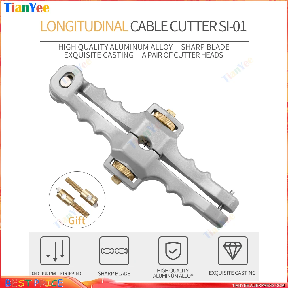 2-в-1 строительный Продольный волоконно-оптический резак открытие ножа Обрезка