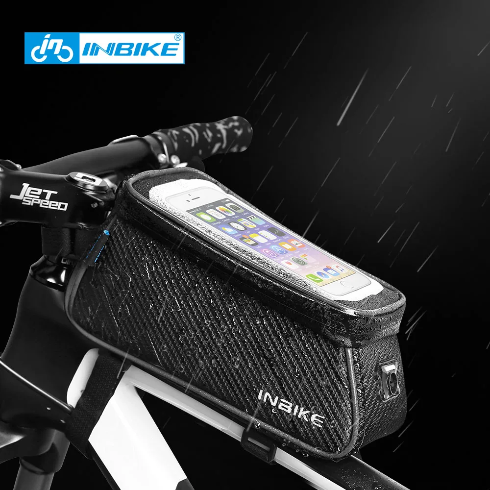 

Сумка на раму велосипеда INBIKE, водонепроницаемая вместительная велосипедная сумка для телефона, аксессуары для езды на велосипеде, LXBG126