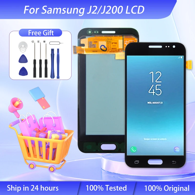 

Wholesale 4.7 Inch For Samsung Galaxy J2 LCD J200 Display Touch Screen Digitizer J200Y J200F J200G J200H J200GU Assembly
