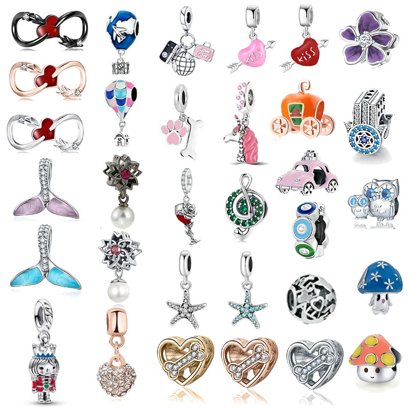 

2 шт./партия, бусины-шармы для браслетов и ожерелий