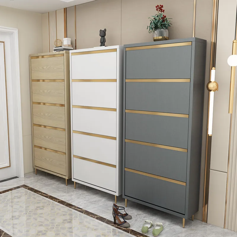

Modern Entrance Shoecabinet Simple Design Spaace Saaving Wooden Shoe Cabinets Entrance Vertical With Door Gabinete Furniture