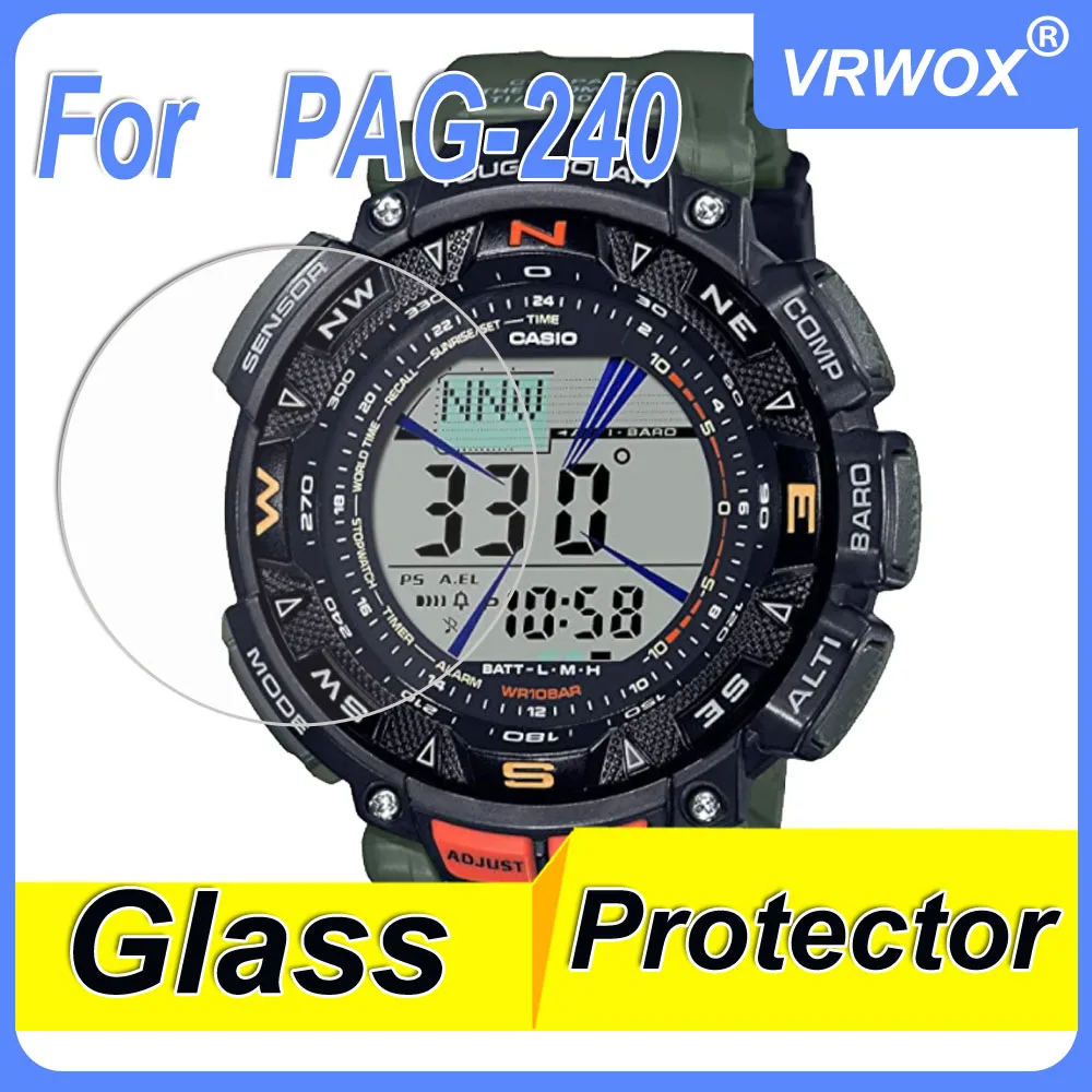 

3Pcs 9H 2.5D Tempered Glass For Casio PAG-240 PRG-240 250T 80YT PRG-130 PRG-550 500T PRG-260 PRG-300 PRG-30 40 Screen Protector