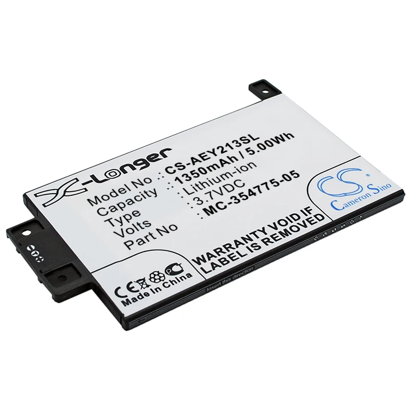 

1350mAh MC-354775-05 S13-R1-D S13-R1-S 58-000049 Battery for Amazon Kindle Paperwhite 2013 Kindle Touch 6" 2013 Kindle Touch 3G
