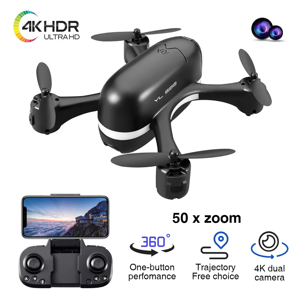 

S88 Mini Drone 4K HD Dual Camera With FPV Optical Flow Positioning RC Helicopter Profesional Quadcopter Mini Dron Boys Toys