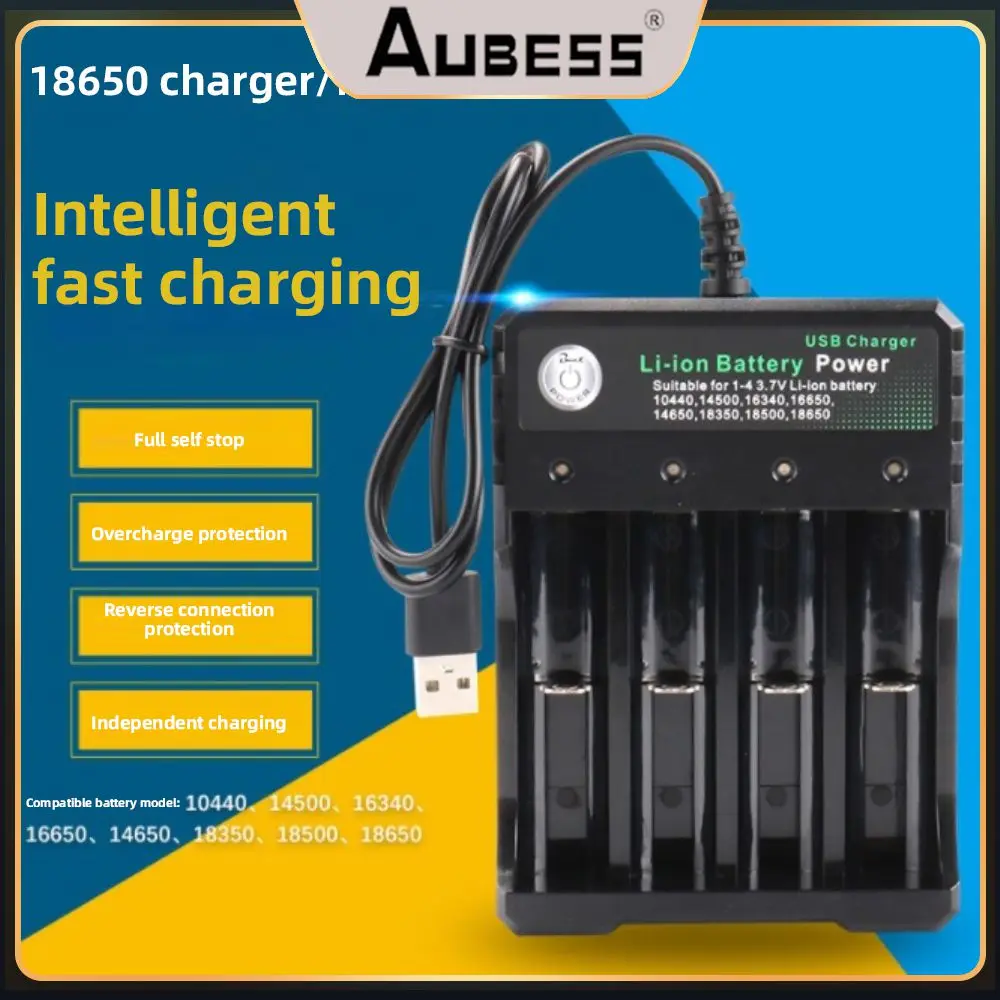 

Independent Charging Charger Durable 18650 Smart Four-slot Usb Fast Charge Fast Charger