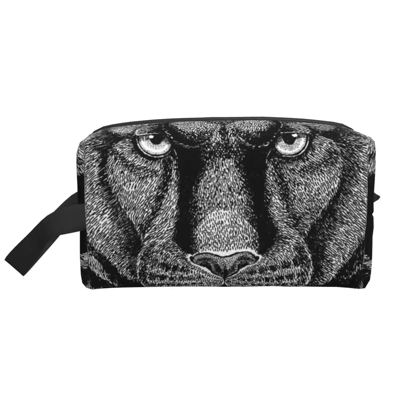 

Сумка для хранения данных с изображением Пантеры, дорожный мешок для ручек в ванную комнату, большая леопардовая пантера, кошка, дикая природа, сафари, Саванна