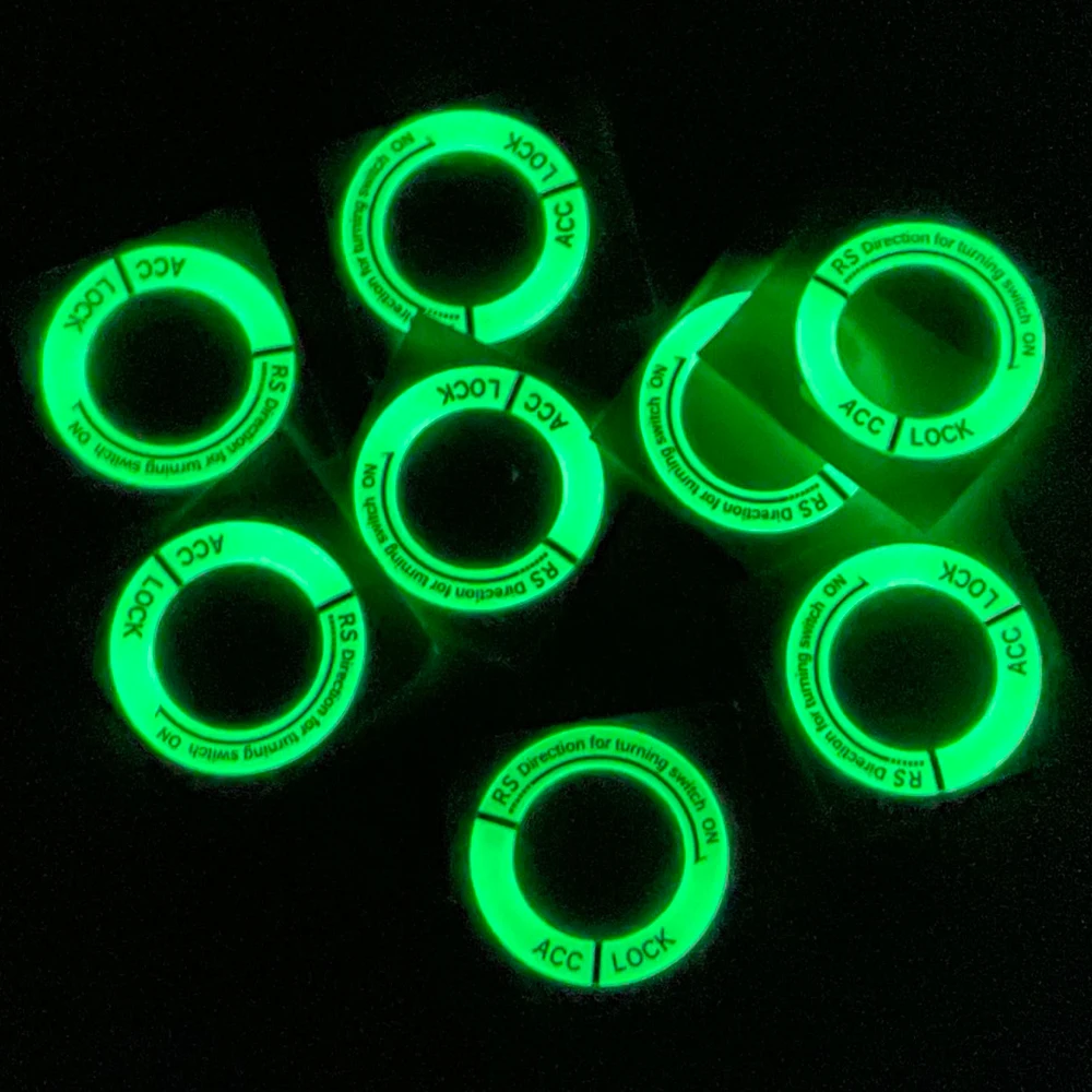 Ночные светящиеся автомобильные кольца для ключей зажигания 3D наклейки Volkswagen VW CC