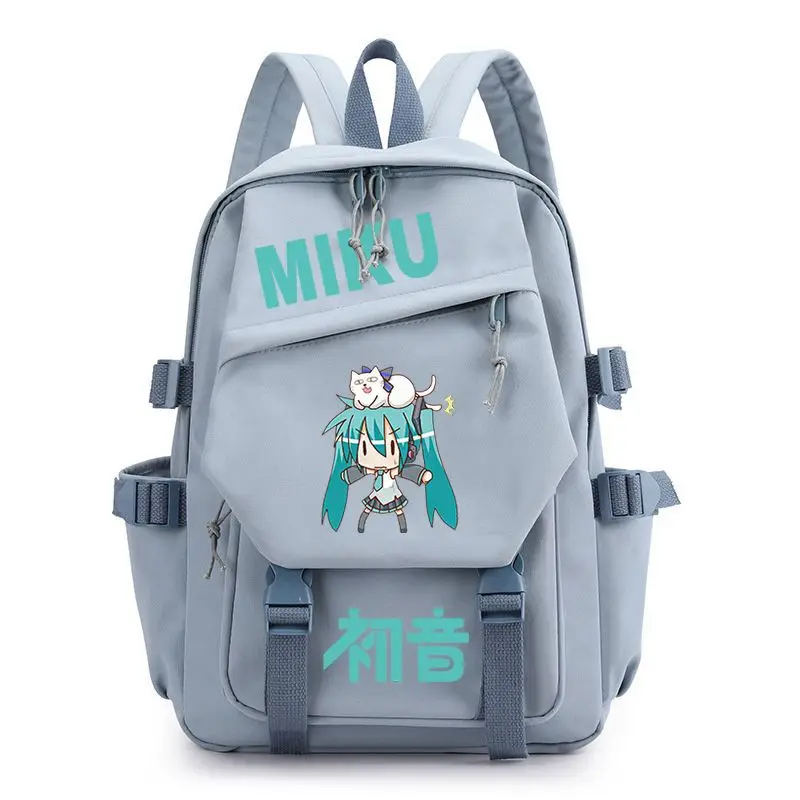 Фото Анимационный рюкзак с HD-принтом Hatsune Miku, портативный рюкзак с мультяшным рисунком, креативный мягкий рюкзак большой вместимости, сумка для хранения, подарок №4