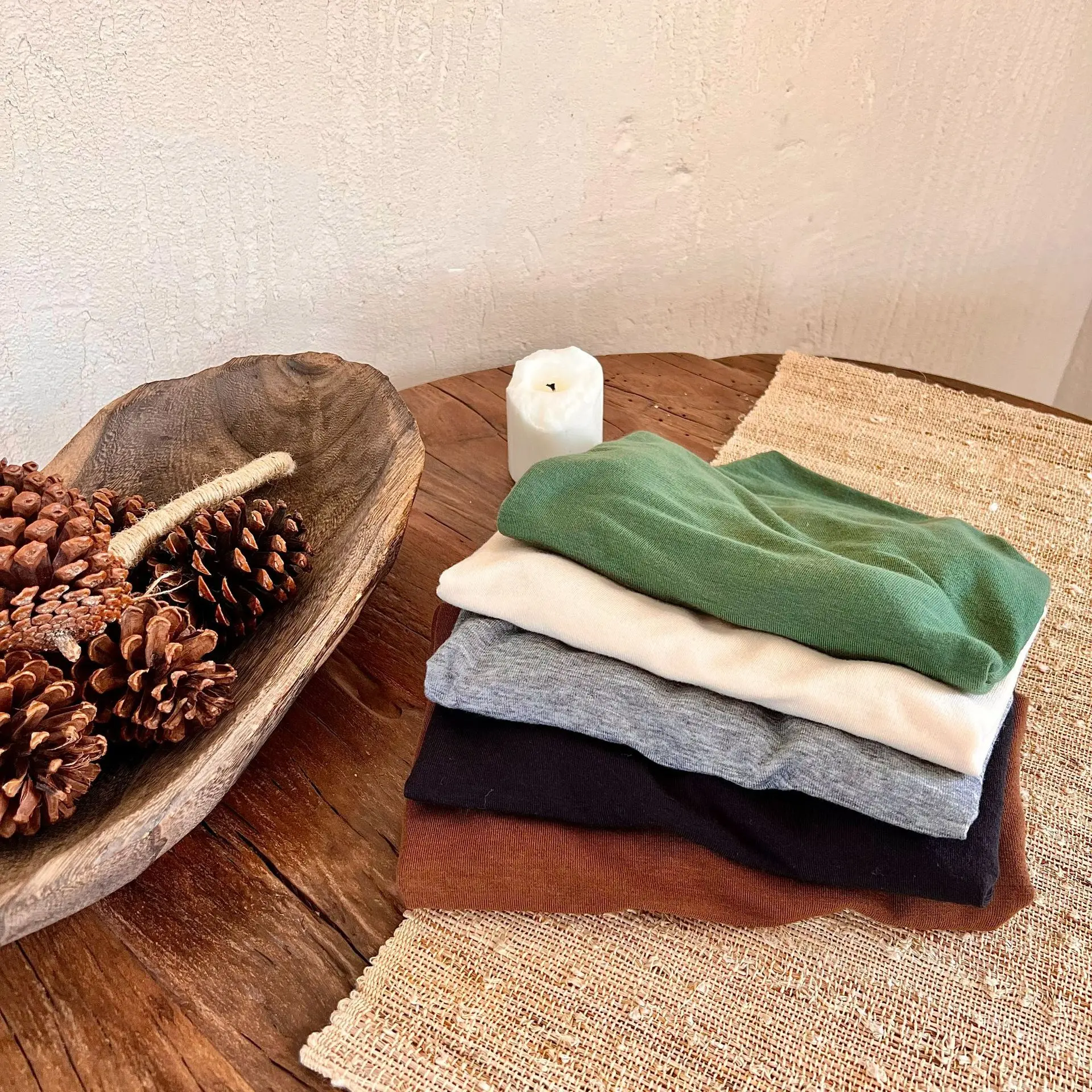 Children's Bottoming Shirt 2022 Autumn New Boys Girls Solid Color Elastic Bottoming Tshirt Baby Half Pile Turtleneck Collar Tees