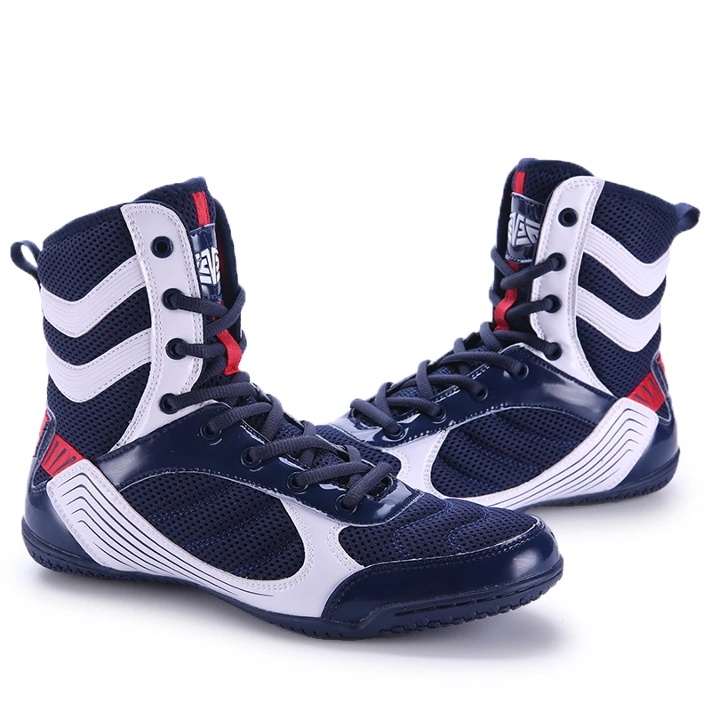 High Quality Boxing Shoes Men's and Women's Professional Breathable Wrestling Boots Men's Light Boxing Sports Shoes Flight Shoes