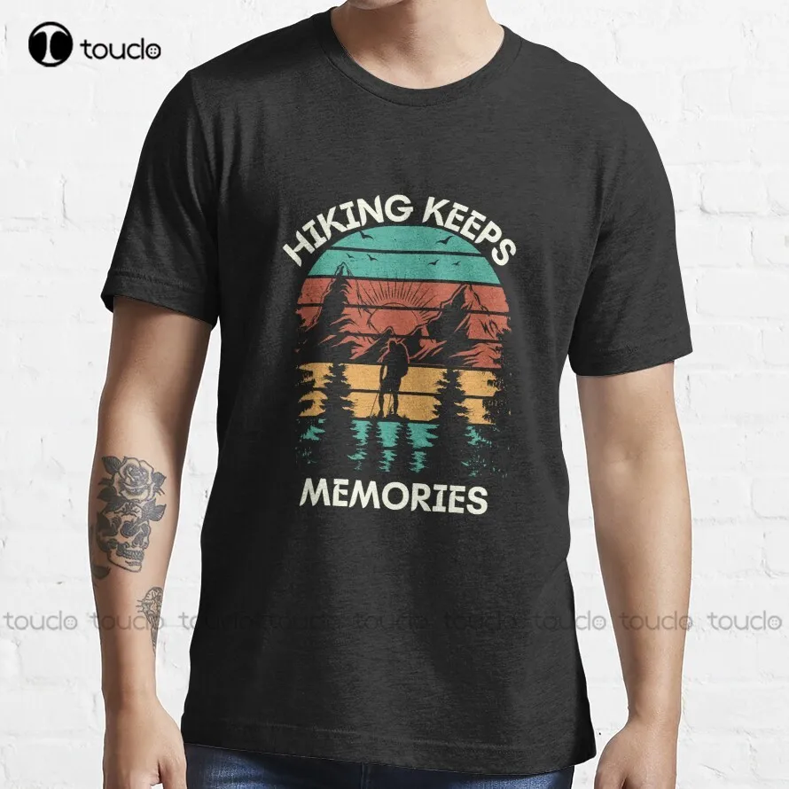

Hiking Keeps Memories T-Shirt Tee Shirt Creative Funny Shirt Funny Art Harajuku Streetwear Cartoon All Seasons Gd Hip Hop Retro