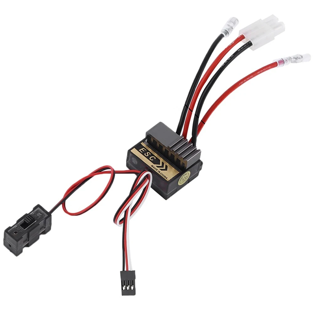 

RC 320A 4.8-7.2V Brushed Speed Controller 5.6V 2A BEC Compatible 540 550 Motor For 1/8 1/10 HSP RC Electric Car Truck Buggy Boat
