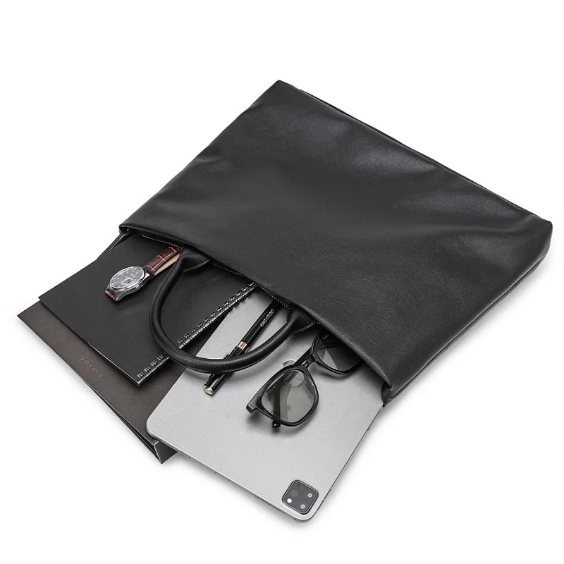 Кожаные мужские портфели Модная сумка для ноутбука Мужские деловые сумки файлов