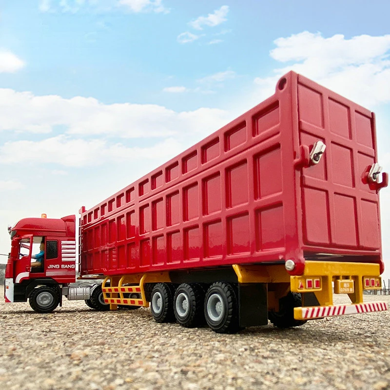 

Diecast 1:50 Vehicles 28cm Heavy Duty Truck Simulation Alloy Car Model Dump Truck Transport Car Children Toy Ornaments Kid Gifts