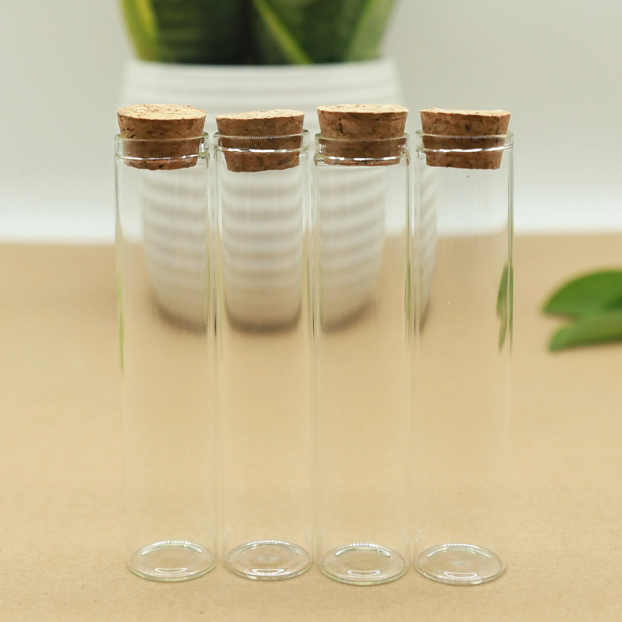 24 pcs/lot Glass Bottle 22*100mm Corks Stopper Test Tube Mini Spice Small Bottle Container Small DIY Jars Tiny Vial Bottles