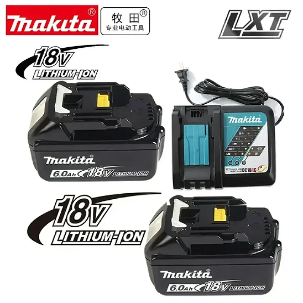 Аккумуляторная батарея 18 в для Makita BL1815 6 А/ч BL1830 BL1860 6000 мА/ч