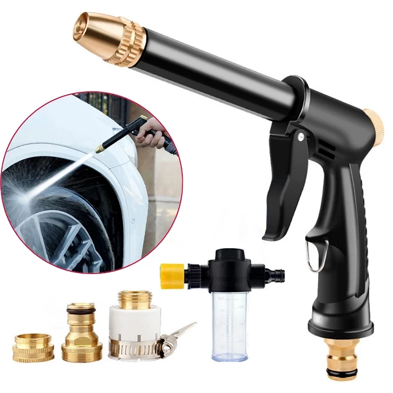 

Portable High-pressure Water Gun For Cleaning Car Garden Hose Nozzle Sprinkler Watering Car Washing Accessories