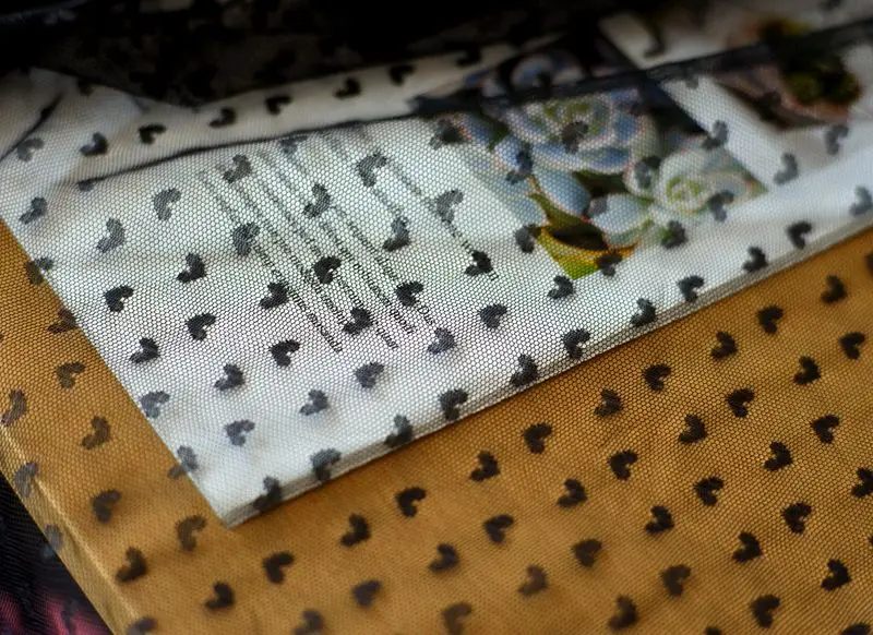 Сетчатая ткань в форме сердца платье лошади детская одежда сделай сам пышная