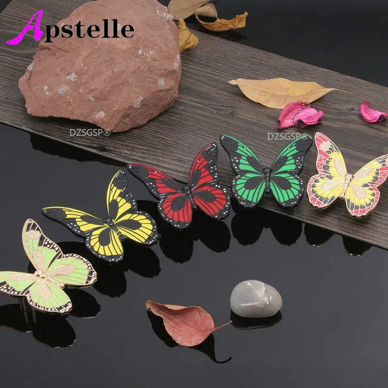

Apstelle Zinc Alloy Color Fluorescent Butterfly Retro Antique Art Handle Chinese Style Rural European Style Pastoral Handle