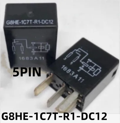 Новинка, 2-5 шт./партия, фотосессия, 12 В, фотосессия, G8HE 1C7T R1 DC12, 5 контактов