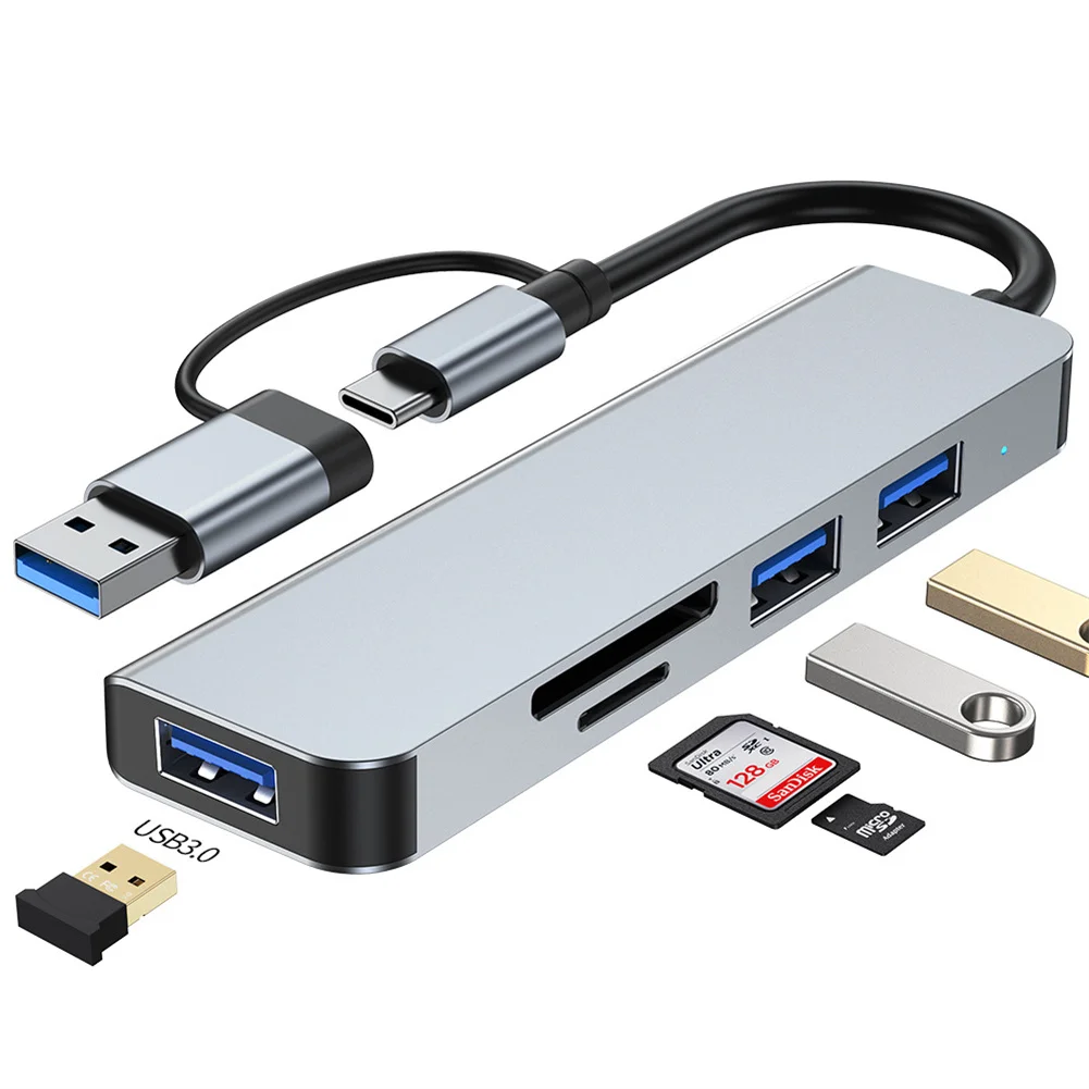 

Док-станция USB 3.0 Type-C, 7 портов, USB 2,0