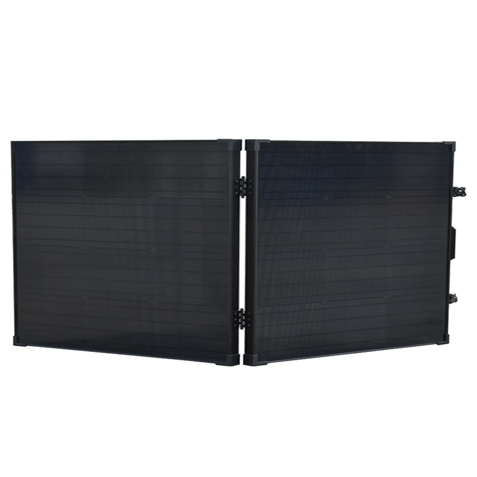 

Tempered Glass Solar Panel Foldable Charging Kit PET 100w 2 Fold Solar Module To Charge Portable Solar Power Generator