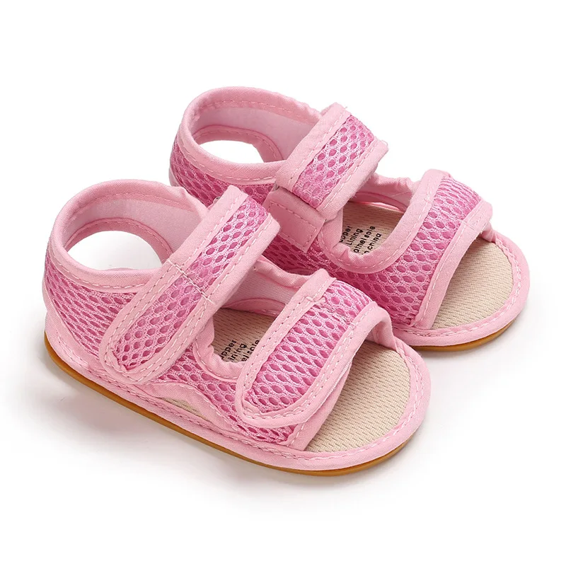 

Летние дышащие удобные сетчатые сандалии для новорожденных мальчиков и девочек; Нескользящая обувь с мягкой подошвой; Обувь для малышей