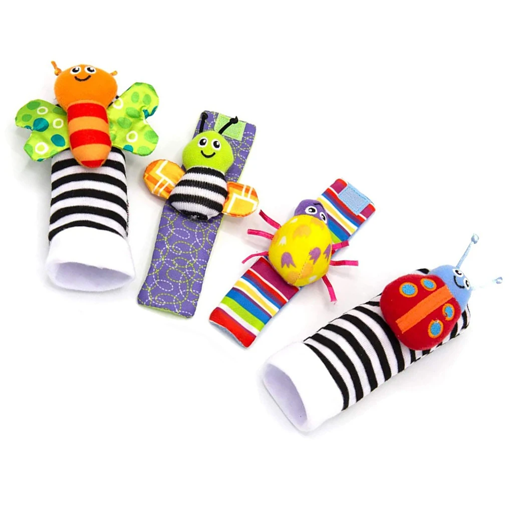 

4 шт., детские плюшевые игрушки с колокольчиком