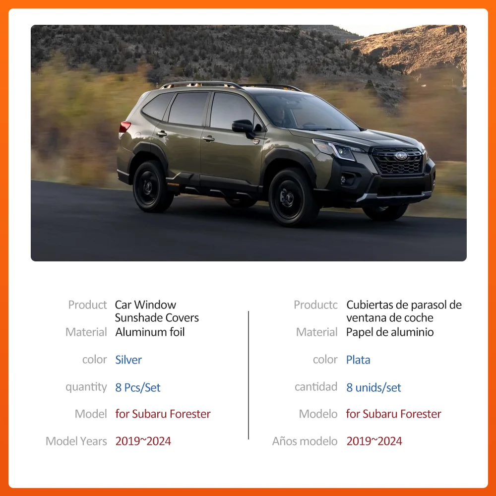 Автомобильный Магнитный солнцезащитный козырек для Subaru Forester 5 SK 2019 ~ 2024 2020 рамка