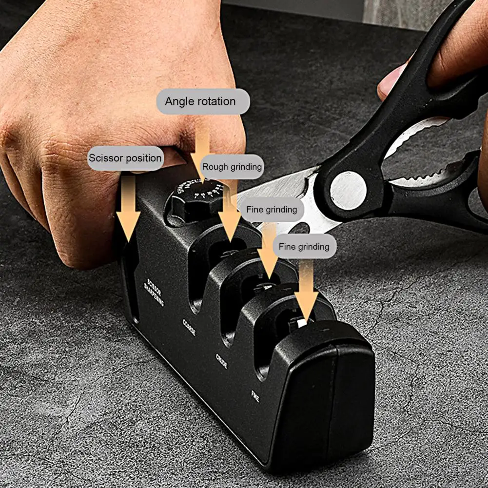 

Terrific Sharpener Non-slippery Emery Adjustable Sharpener Efficient Non-slip Cutter Sharpener for Kitchen Cutter Sharpener