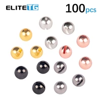 elite tg 100pcs5 colors 1 5 3 5mm tungsten slotted beads fly tying material fly fishing tungsten beadsalloy fly tying material