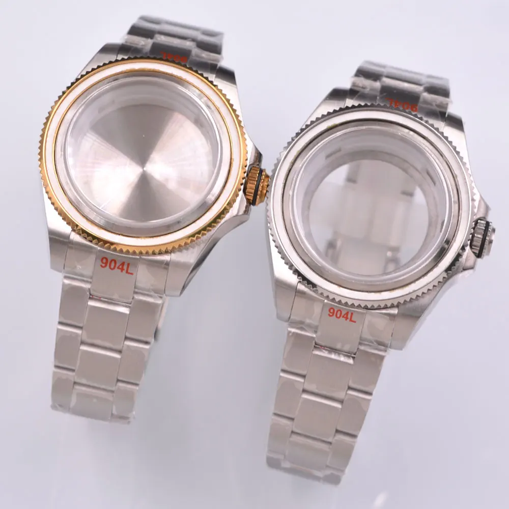 

43mm Watch case Fit NH35 NH36 ETA 2836 Miyota 8205 8215 821A DG 2813 3804 ST1612 movement sapphire glass Case